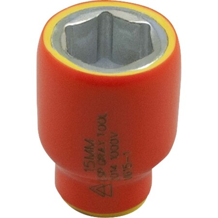 Gray Tools 4.5mm X 1/4" Drive, 6 Point Standard Length, 1000V Insulated M604.5-I
